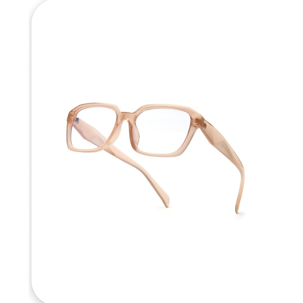 SODQW Women Blue Light Blocking Glasses Square Pink Frame Designer Fashion